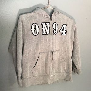 Boys Old Navy Gray Full Zip Hoodie (B1)